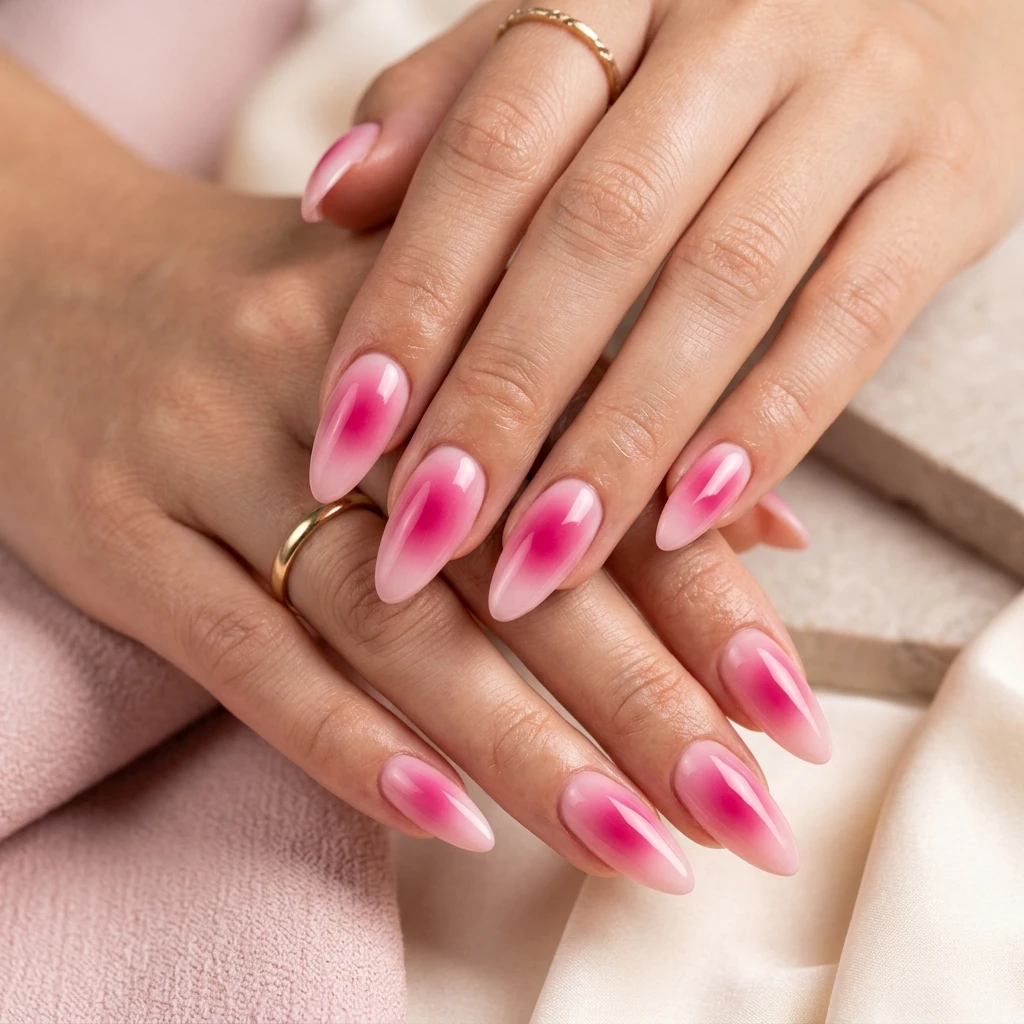 Pink French Nails